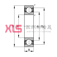 S 6206-2RSR, (j) DIN 625-1 ˜ʵҪߴ, ɂȴܷ
