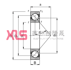 ǽ|S 7205-B-JP,  DIN 628-1 ˜ʵҪߴ磬|  = 40