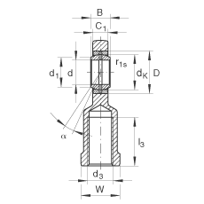 US GIR70-DO-2RS,  DIN ISO 12 240-4 ˜ݼySoɂȴܷ
