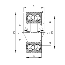 ǽ|S 3201-B-TVH,  DIN 628-3 ˜ʵҪߴ磬pУ|  = 25