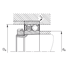 {(dio)S 2206-K-2RS-TVH-C3, (j) DIN 630 (bio)(zhn)Ҫߴ, FףF 1:12ɂ(c)ܷ