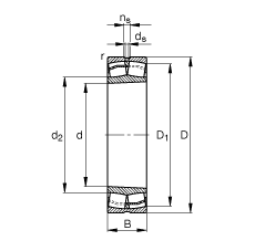 {ĝLS 23026-E1-K-TVPB,  DIN 635-2 ˜ʵҪߴ, FףF 1:12
