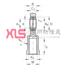 US GIR40-DO-2RS,  DIN ISO 12 240-4 ˜ʣݼySoɂȴܷ