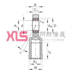 US GIL50-UK-2RS,  DIN ISO 12 240-4 ˜ʣݼySoɂȴܷ