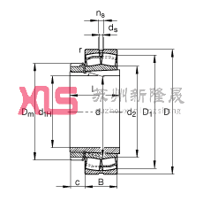 {ĝLS 22311-E1-K-T41A + H2311,  DIN 635-2 ˜ʵҪߴ, F׺;o
